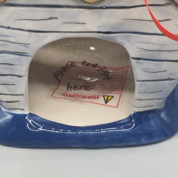 NEW Blue Sky Clayworks Happy Hanukkah Star David Chanukah Menorah Tealight House - Picture 7 of 10